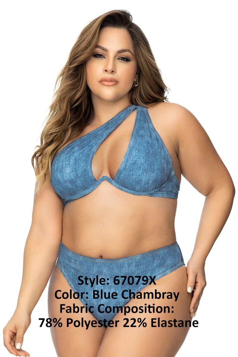 Mapale 67079x Couleur de maillot de bain sous deux pièces Couleur bleue Chambray