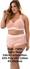 Mapale 7389X Two Piece Pajama Set. Top and Shorts Color Rose