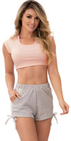 MAPALE 7390 Set de pijama de dos piezas. Top and Shorts Color Rose-Grey