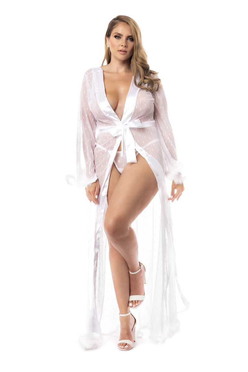 Mapale 7483x Couleur de robe longue blanc