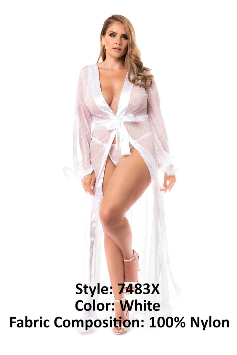 Mapale 7483x Couleur de robe longue blanc