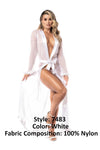 Mapale 7483 Couleur de robe longue blanc