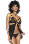 Mapale 7499 Babydoll and Teddy Color Black