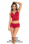 MAPALE 7533 Set top et short en deux pièces Color Red