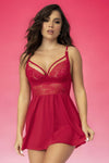 Mapale 7539 Sleep Chemise Color Red