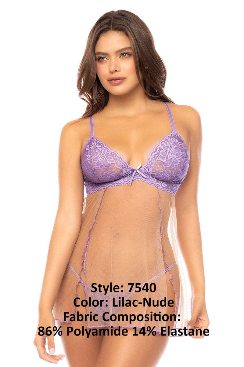 MAPALE 7540 Verona Babydoll Color Lilac-Nude