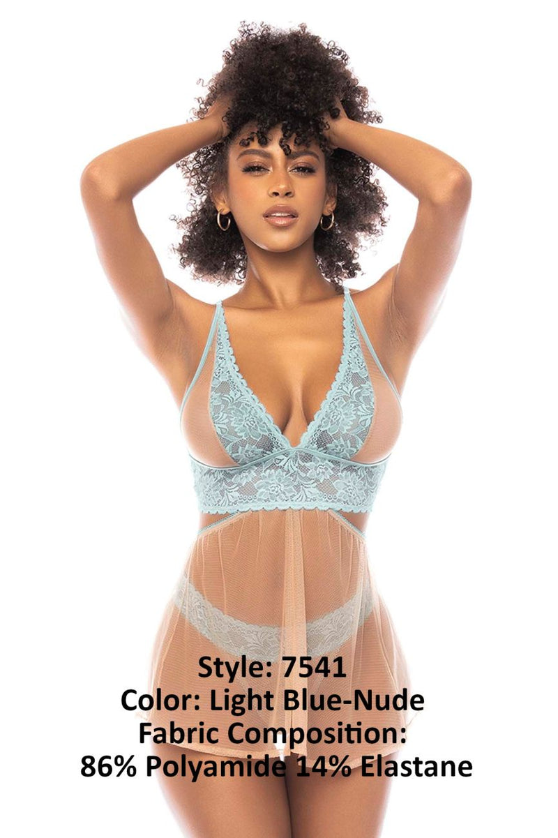 Mapale 7541 Abilene 2 en 1 couleur babydoll bleu clair nude