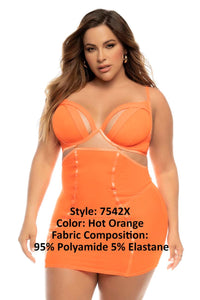 MAPALE 7542X Arcadia 2 en 1 babydoll más color naranja caliente