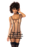 Mapale 7546 Marianna Babydoll Couleur nue-noir