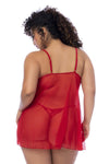 MAPALE 7559X Color de babydoll rojo