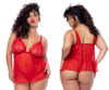 MAPALE 7562X Color de babydoll rojo