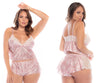 Mapale 7575x Dos piezas Pajama Set Color Rose Print