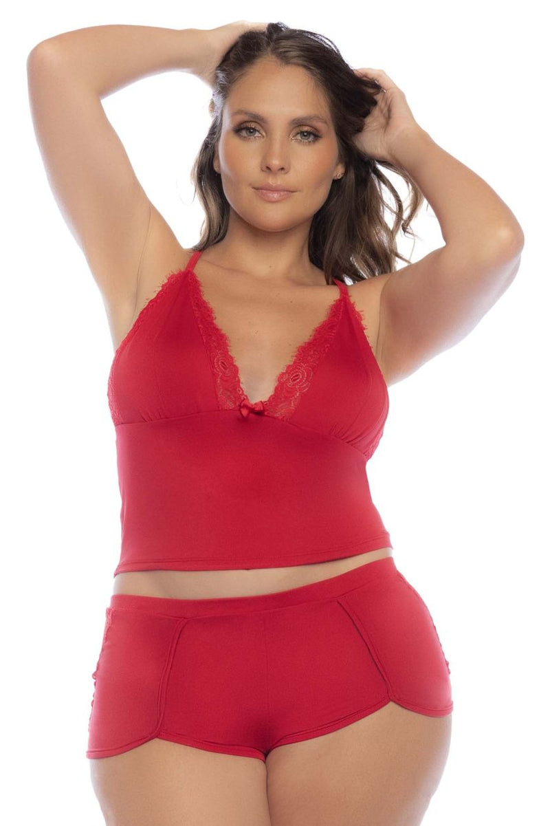 Mapale 7593x Pyjama en deux pièces Couleur rouge