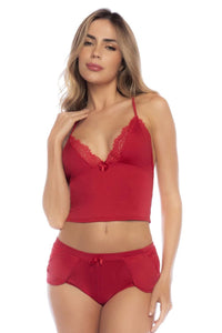 Mapale 7593 Pyjama en deux pièces Couleur rouge