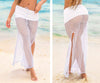 Mapale 77003 Long Cover Up Skirt Color White