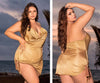 MAPALE 77007X Vestido de playa Cubierta Color Oro brillante