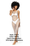 MAPALE 77013 Couverture de robe de plage couleur blanc