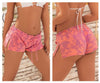 MAPALE 7925 Texture Shorts de plage couvre la couleur Pink Print