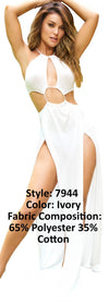 MAPALE 7944 Robe de plage Cover up Couleur Ivory