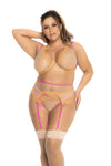 Mapale 8713x Couleur d'ensemble de trois pièces Nude-Neon