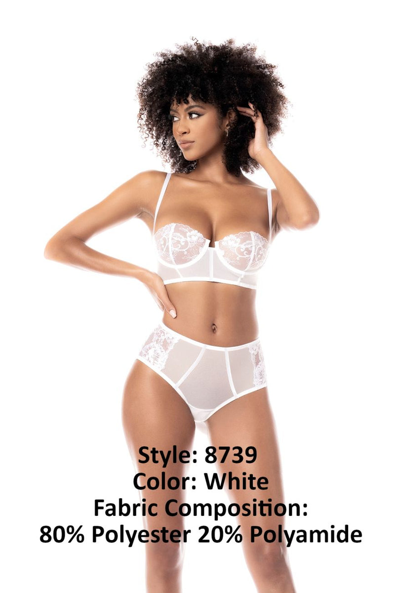 Mapale 8739 Couleur d'ensemble de deux pièces blanc