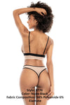 Mapale 8776 Couleur d'ensemble de trois pièces Nude-Black