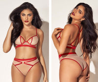 Mapale 8820 Two Piece Set Color Nude-Red