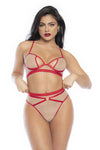 Mapale 8820 Two Piece Set Color Nude-Red