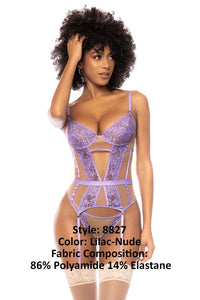 MAPALE 8827 Danna Dos piezas Set Color Lilac-Nude