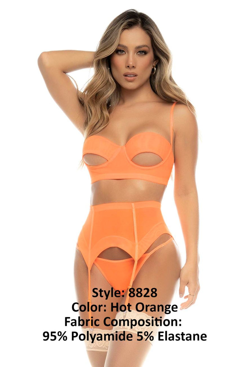 Mapale 8828 Sasha Three Piece Set Color Hot Orange