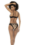 MAPALE 8845 KYRA Color de tres piezas Nude-Black