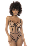 MAPALE 8847 COLLO DEL BODYSUABLE PROMEDO Nude-Black