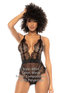 Mapale 8851 Piper Bodysuit Color Black