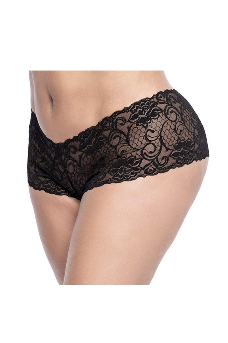 MAPALE 90X LACE Boyshort Color negro