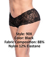 Mapale 90X Lace Boyshort Color Black