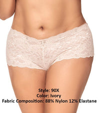 Mapale 90X Lace Boyshort Color Ivory