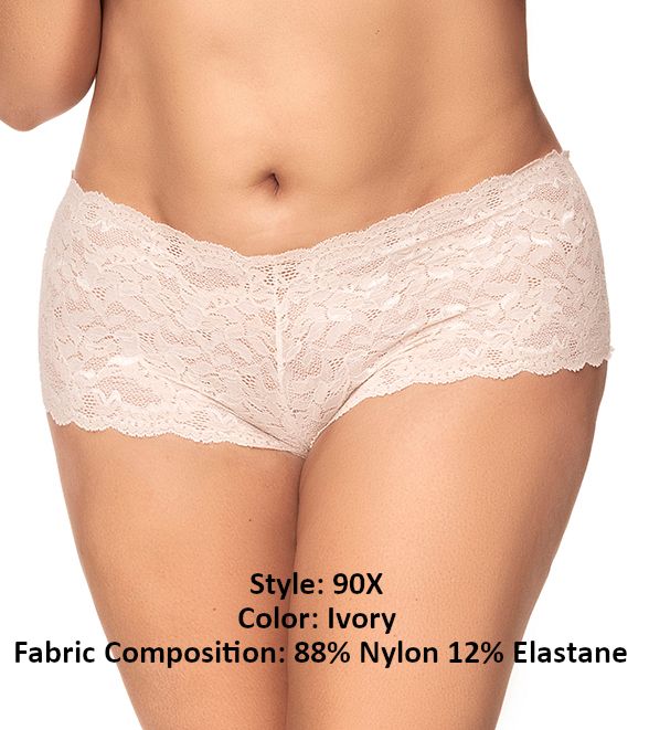 Mapale 90x en dentelle Color Boyshort Ivory