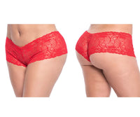 MAPALE 90X Couleur de boyshort en dentelle rouge