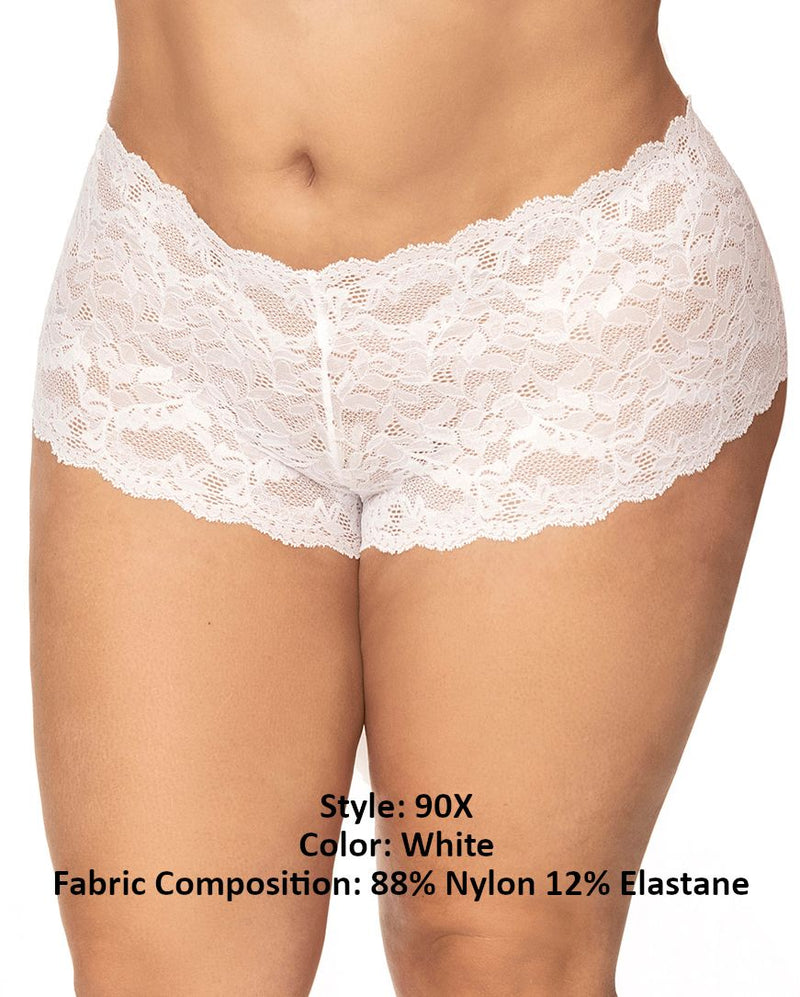 MAPALE 90X LACE BOYSHORT Color blanco