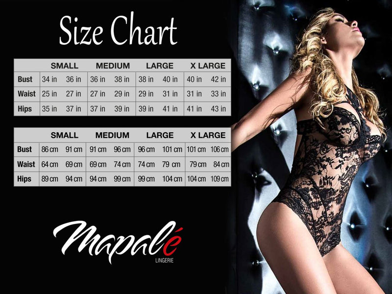 MAPALE 2734 Bodysuit रंग काला