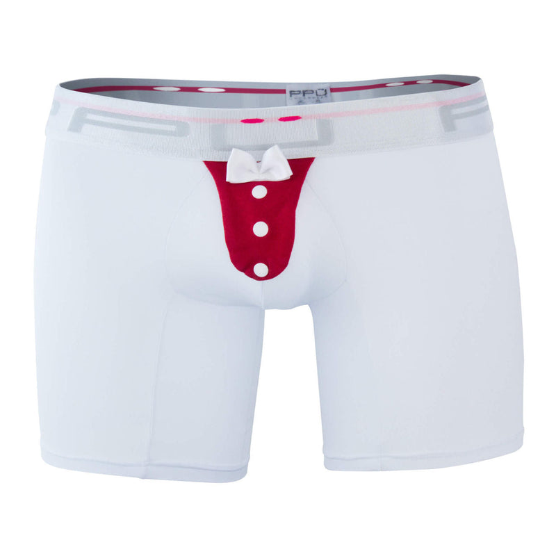 PPU 1325 Boxer Briefs de boxeador Color blanco