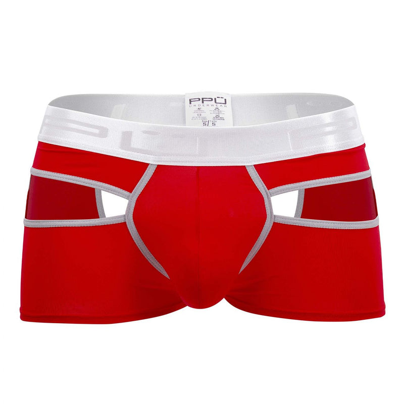 PPU 2104 Open Back Trunks Color rojo