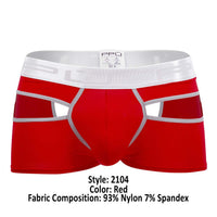 PPU 2104 Open Back Trunks Color rojo