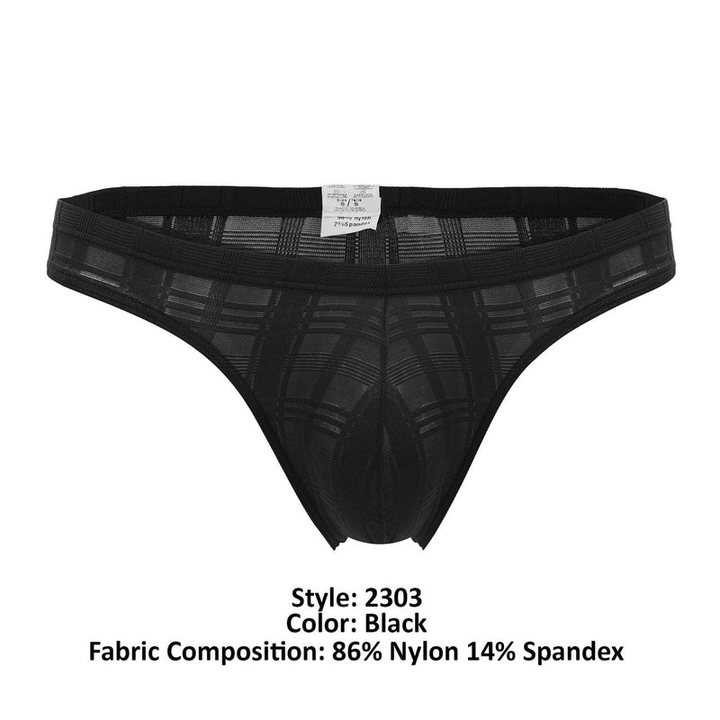 PPU 2303 Couleur de bikini microfibre noir