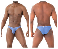 PPU 2303 Couleur de bikini microfibre bleu