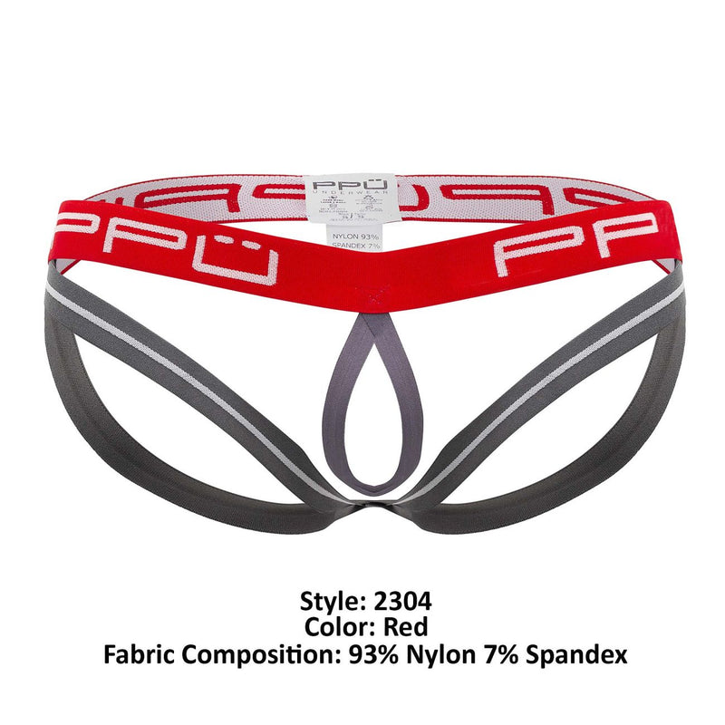 PPU 2304 BALL LEFTER JOCKSTRAP COLOR RED