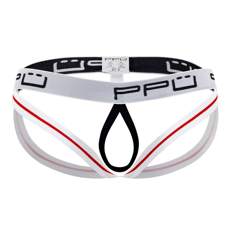 PPU 2304 BALL LEFTER JOCKSTRAP COLOR WHITE