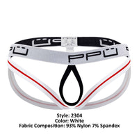 PPU 2304 Ball LIGTER Jockstrap Color White