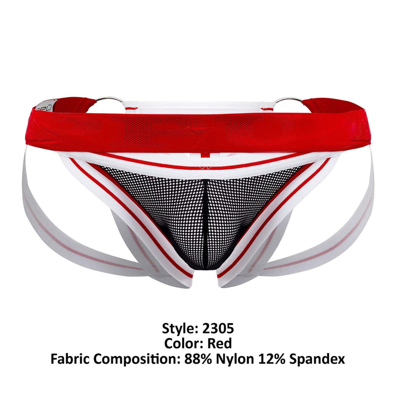 PPU 2305 Mesh Jockstrap Color rojo