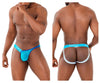 PPU 2308 un côté de jockstrap en maillage une turquoise